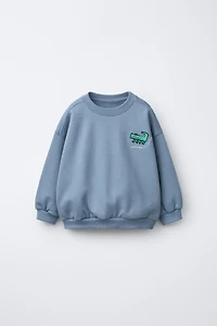 ANIMAL EMBROIDERED SWEATSHIRT