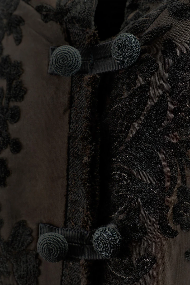 ZW COLLECTION LIMITED EDITION VELVET JACQUARD COAT