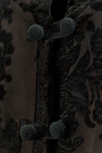 ZW COLLECTION LIMITED EDITION VELVET JACQUARD COAT