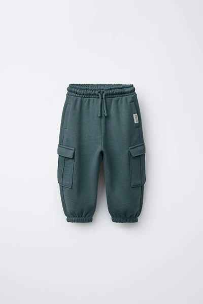 FLEECE CARGO JOGGER PANTS