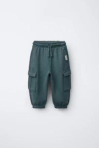 FLEECE CARGO JOGGER PANTS