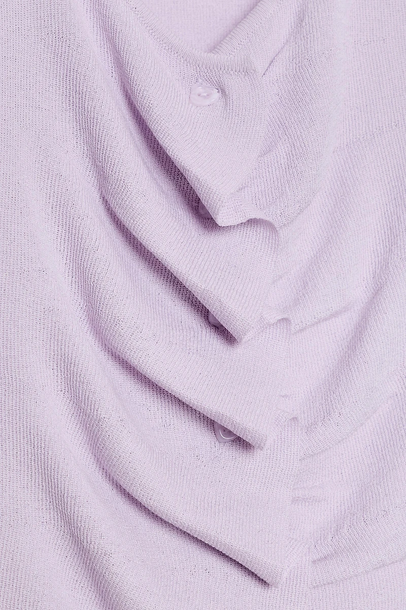 RUFFLED KNIT TOP