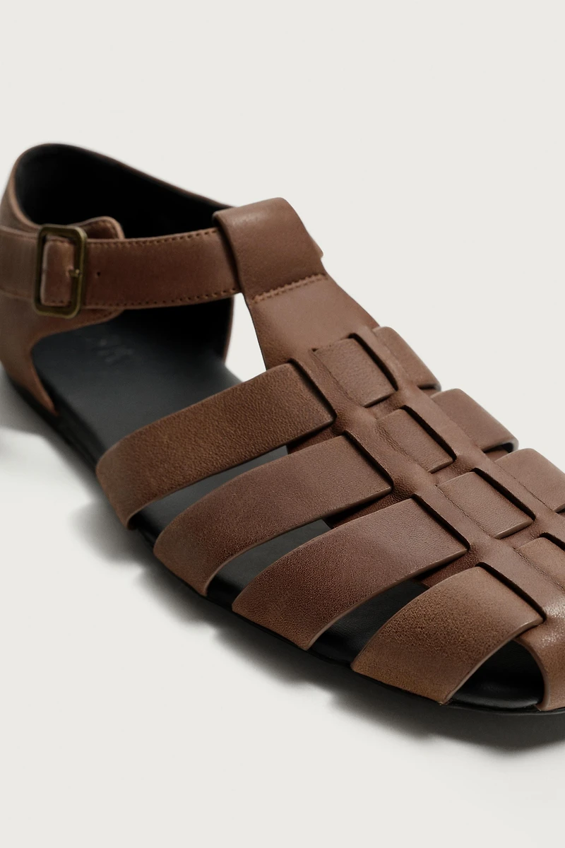 LEATHER FISHERMAN SANDALS