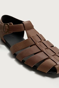 LEATHER FISHERMAN SANDALS