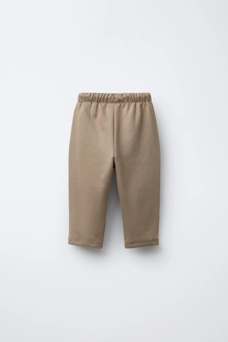 PRINTED POCKET PLUSH PANTS