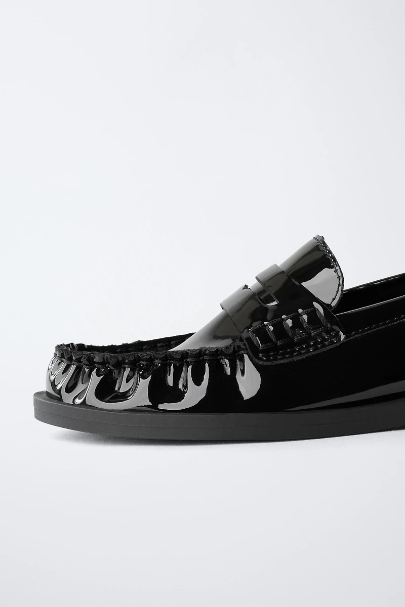 PATENT LEATHER LOAFERS