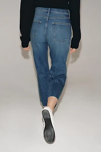 ZW COLLECTION MID-RISE CROPPED FLARE JEANS
