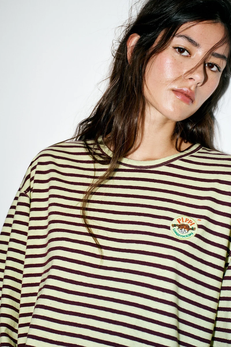 STRIPED EMBROIDERED PIPPI LÅNGSTRUMP™ T-SHIRT