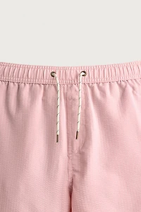 LONG SEERSUCKER SWIM SHORTS
