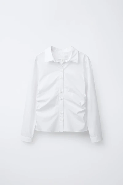 SIDE RUCHED SHIRT