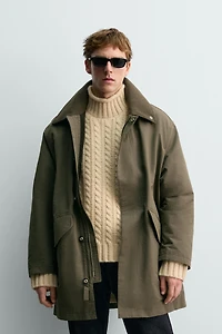COMBINATION COLLAR TECHNICAL PARKA AARON LEVINE X ZARA