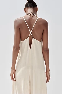 COMBINAISON LONGUE FLUIDE TEXTURÉE