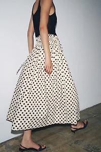 JUPE MIDI À POIS ZW COLLECTION