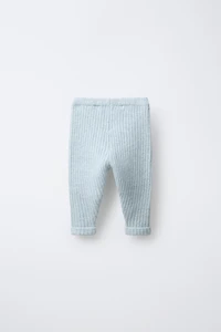 RIBBED KNIT LEGGINGS