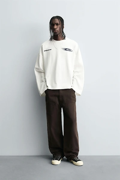 COMBINATION TEXT PRINT T-SHIRT