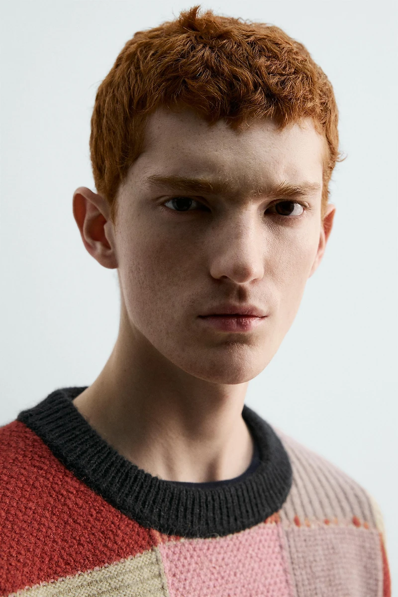 PATCHWORK JUMPER HARRY LAMBERT FOR ZARA X DISNEY