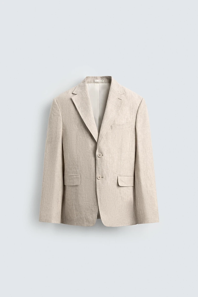 100% LINEN SUIT JACKET