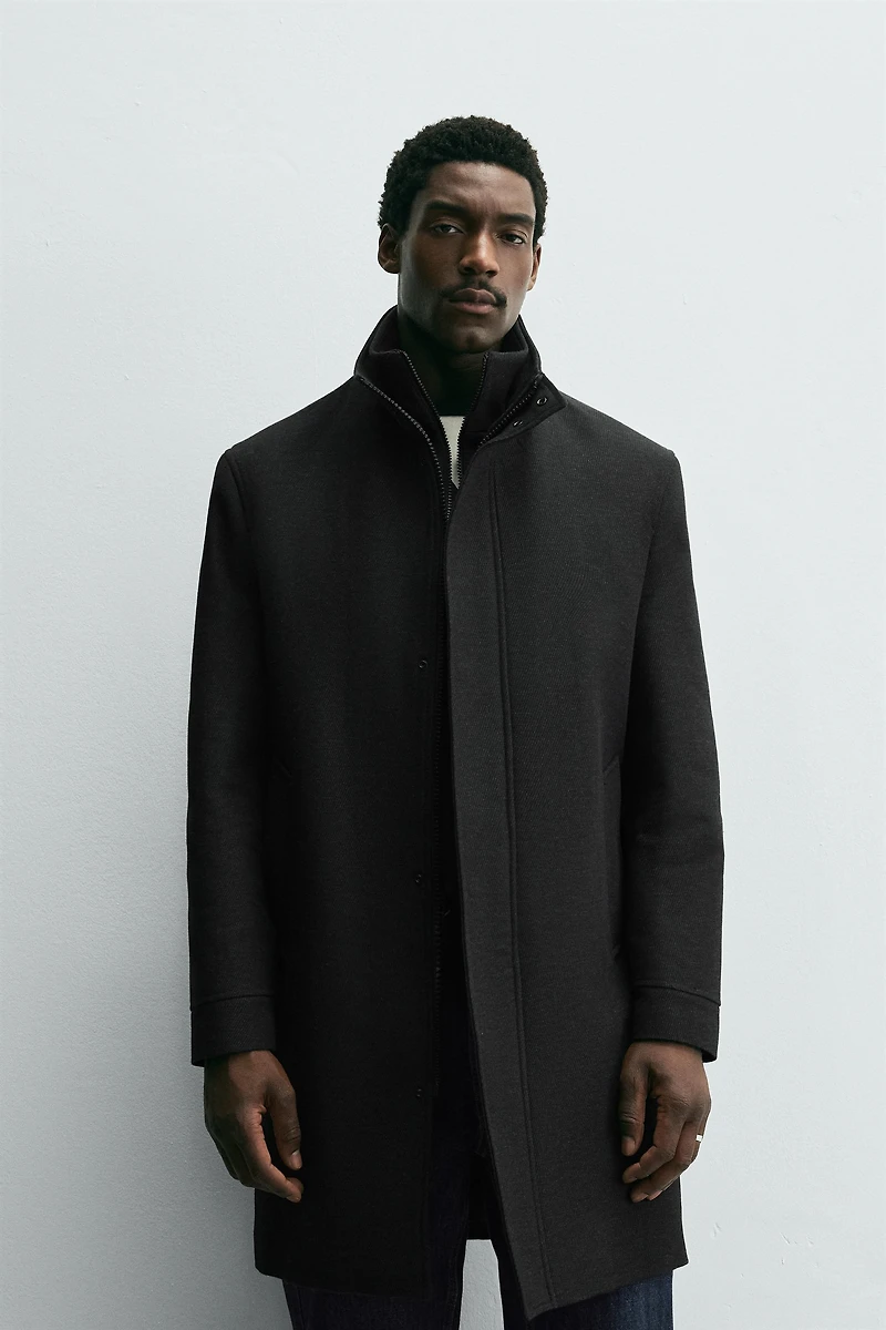 REMOVABLE COLLAR COAT