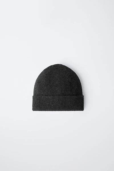 BONNET CANNELÉ 100% CACHEMIRE
