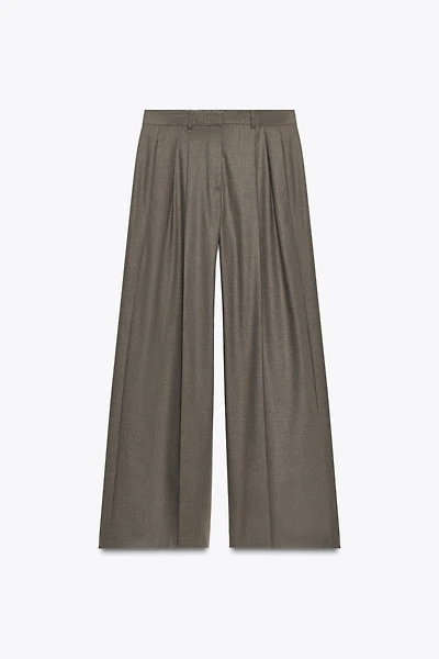 PANTALON À PINCES JAMBES LARGES ZW COLLECTION