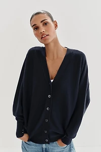 BATWING SLEEVE CARDIGAN