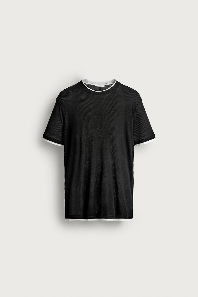 CONTRAST RELAXED FIT T-SHIRT