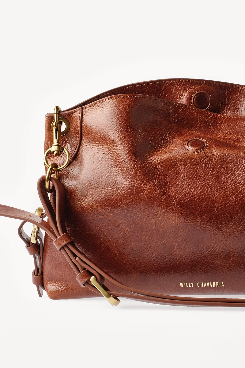 WILLY CHAVARRIA X ZARA LEATHER SHOULDER BAG
