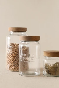 POT DE RANGEMENT EN VERRE À VIS
