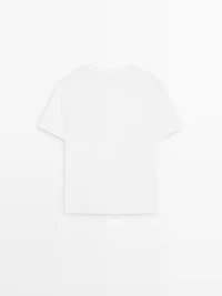 100% linen short sleeve T-shirt