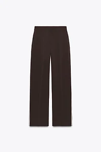 STRAIGHT LEG PANTS WITH SIDE STRIPE