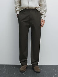 Semi-jogger fit trousers