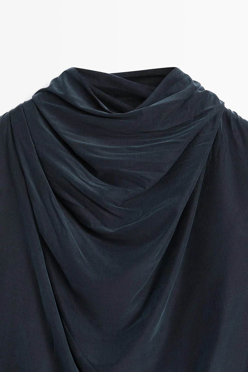 Draped back-tie top - STUDIO