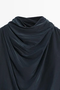 Draped back-tie top - STUDIO