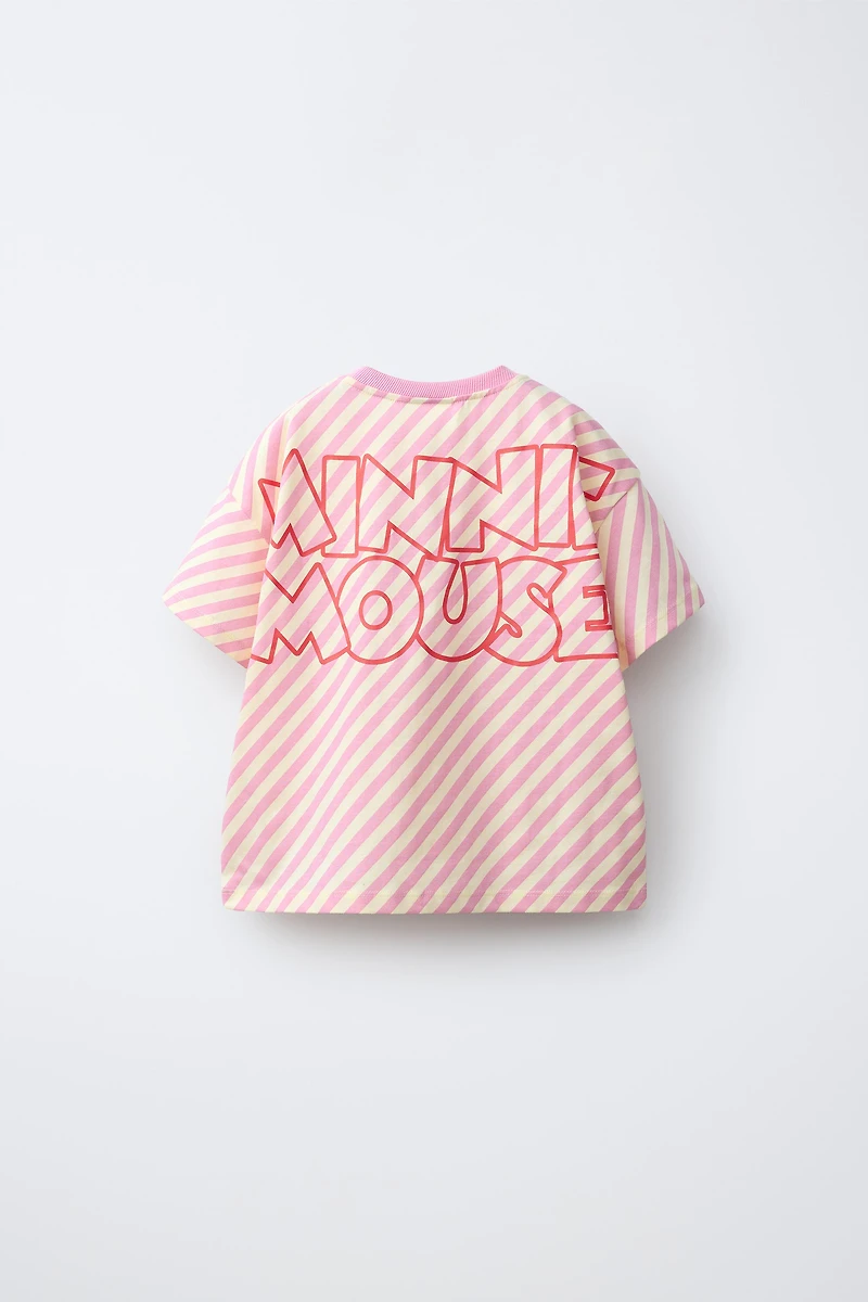 STRIPED RUBBER PATCH MINNIE MOUSE © DISNEY T-SHIRT