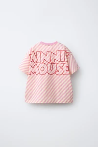 STRIPED RUBBER PATCH MINNIE MOUSE © DISNEY T-SHIRT