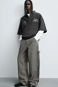 EMBROIDERED BOXY FIT POLO