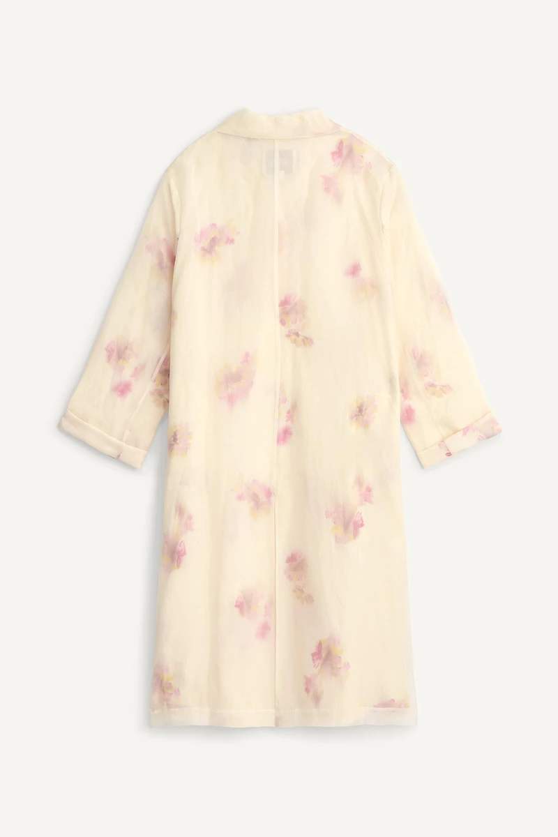 LIMITED EDITION PRINTED SILK FROCK COAT