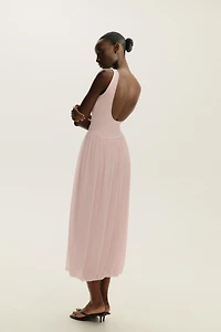 COMBINATION TULLE DRESS