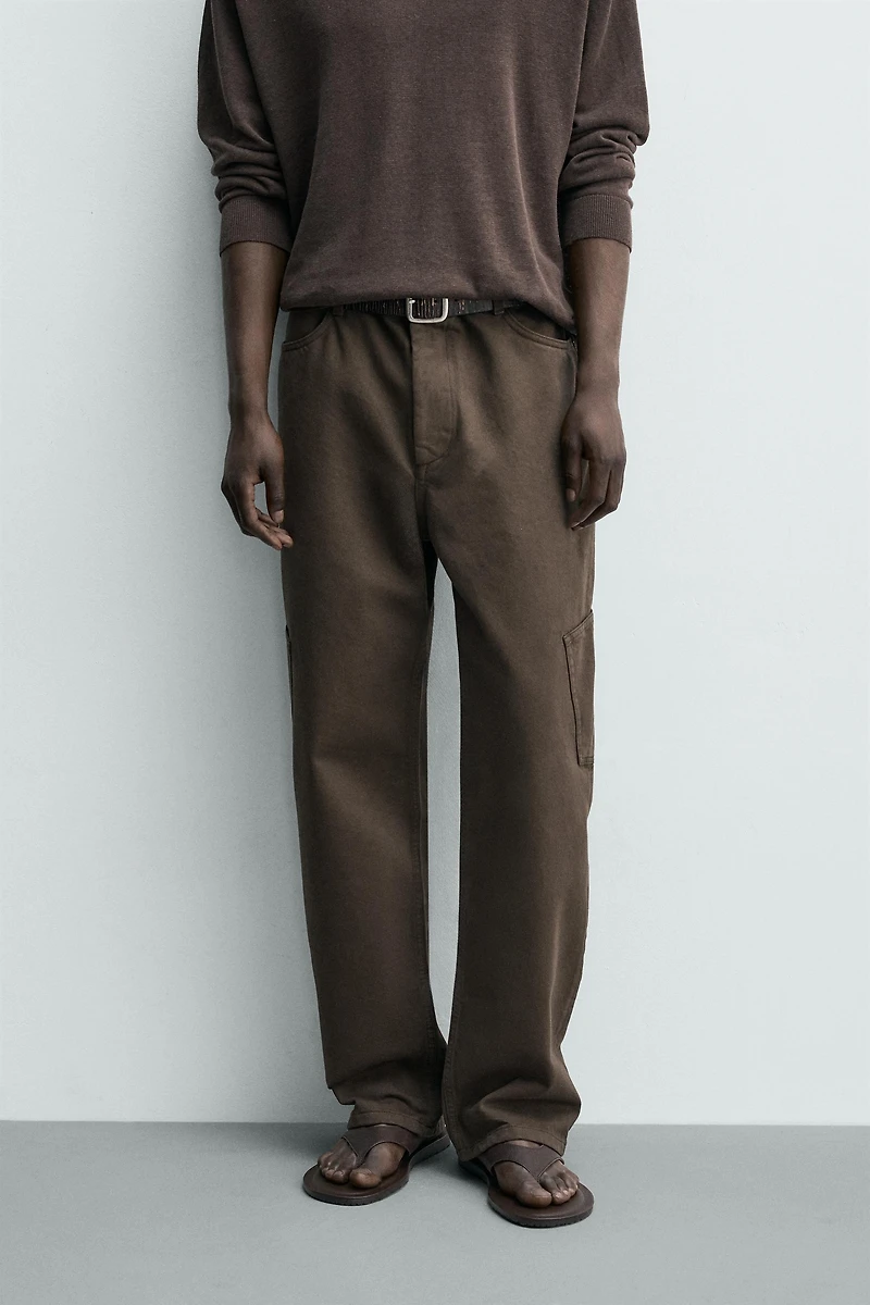STRAIGHT FIT CARGO PANTS