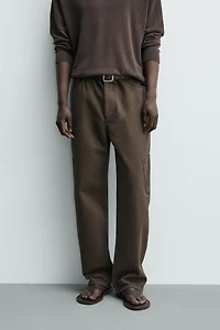 STRAIGHT FIT CARGO PANTS