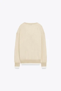 DOUBLE LAYER KNIT CARDIGAN