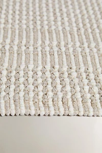 TEXTURED CHECK BATH MAT