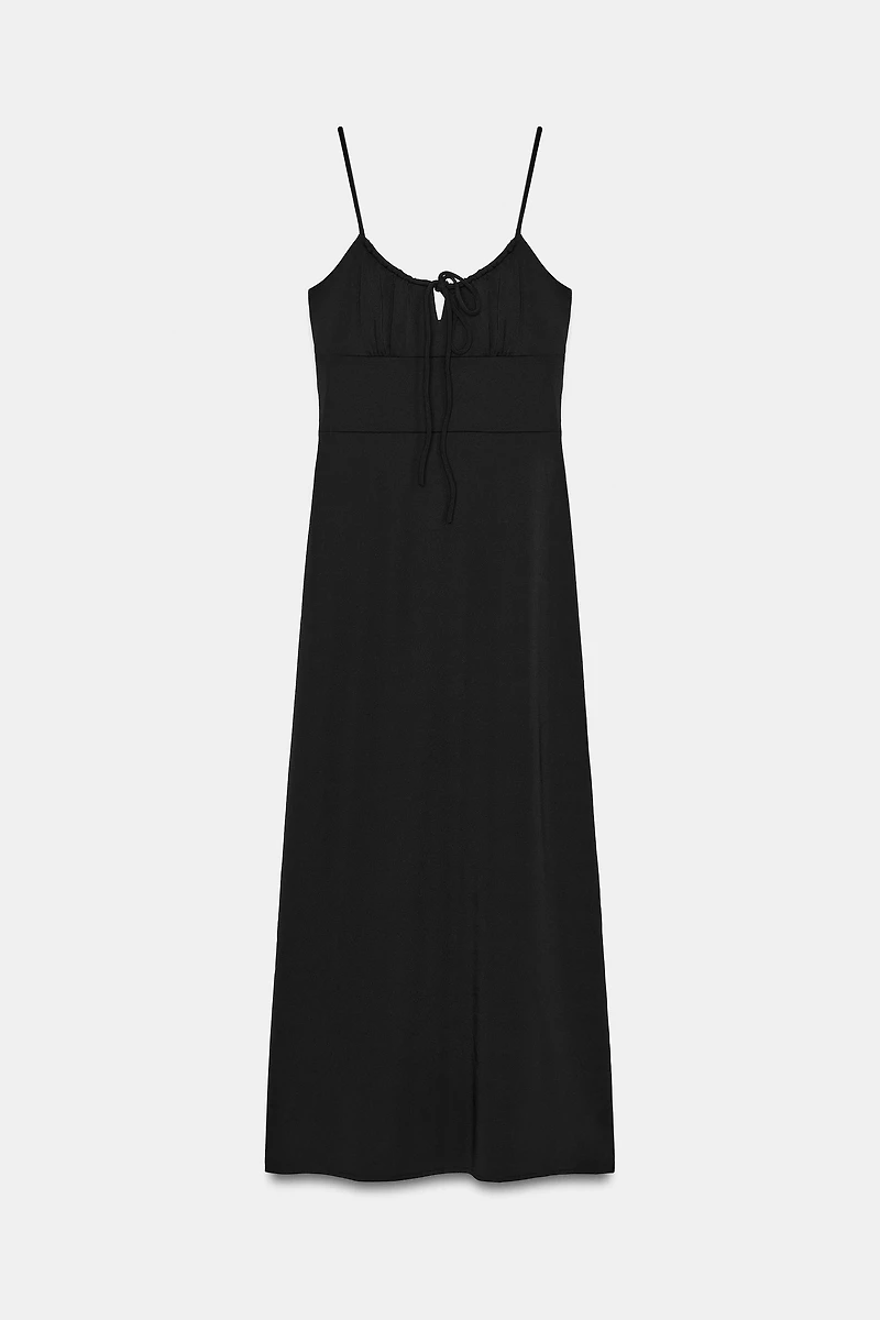 FLOWY STRAPPY MIDI DRESS