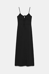 FLOWY STRAPPY MIDI DRESS