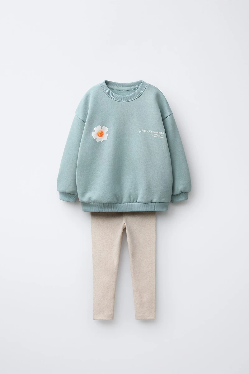 SWEATSHIRT AND LEGGINGS SET
