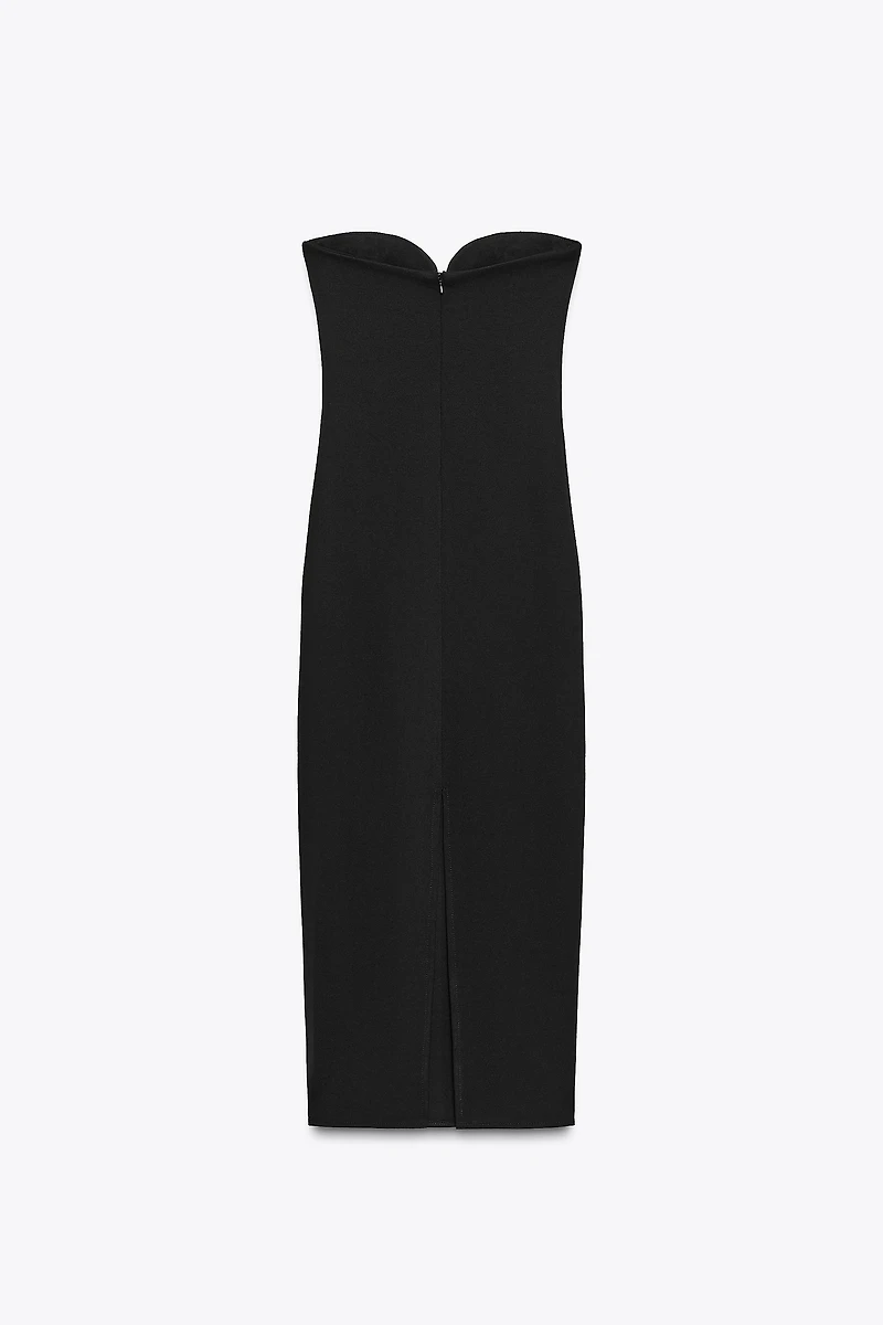 SWEETHEART NECKLINE MIDI DRESS