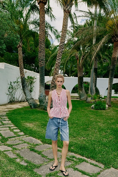 STRIPED FIREMAN CLASP TOP