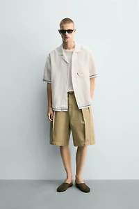 CONTRAST EMBROIDERED VISCOSE