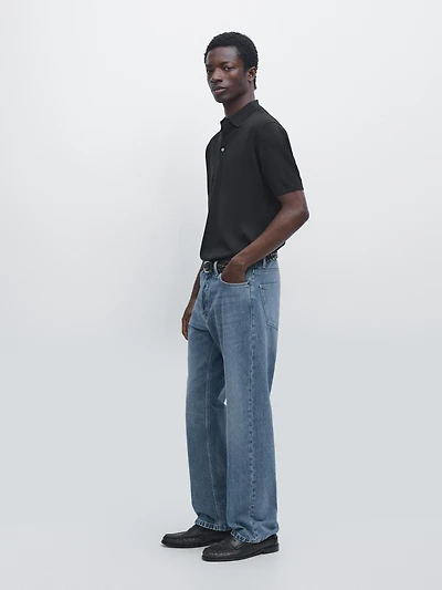 Polo en maille 100 % coton