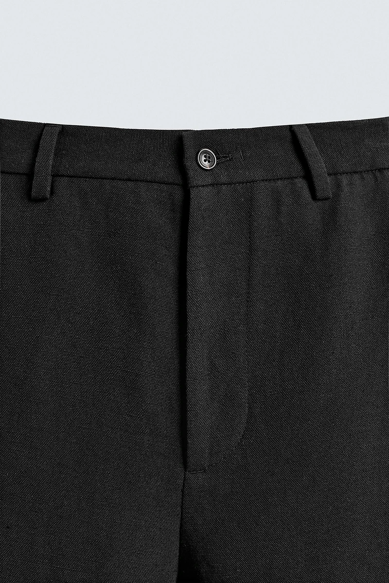 COTTON - LINEN SUIT PANTS
